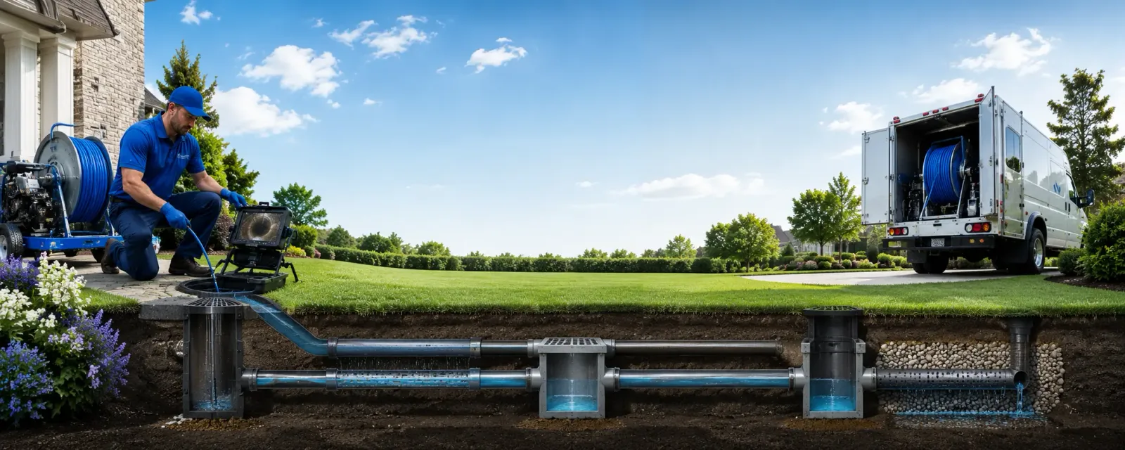 Outdoor drain cleaning information for Franklin Springs, GA